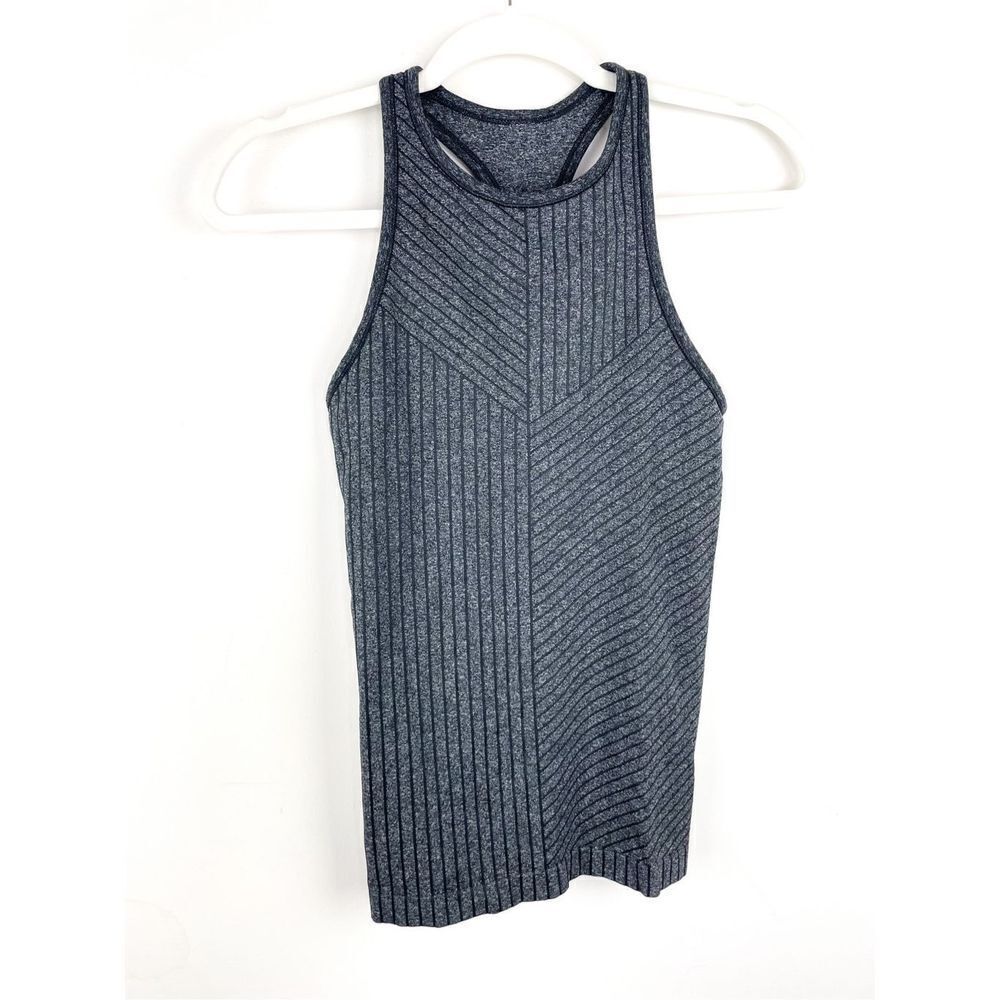 All in Motion Athletic‎ Workout Grey Striped Modern Tank Size S